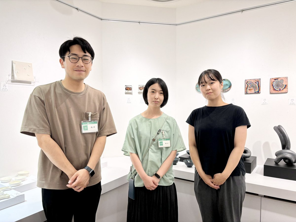 ghaku's tweet photo. 若手作家応援プロジェクト「Art Continuation Project final」を8月21日（水）から27日（火）まで、阪神百貨店8階ハローカルチャー2にて開催致します。
今回で3年間で6回目のプロジェクトは終了です。集大成をお見逃しなく！
ギャラリー白からは、木村歩、松森洋駆、森川彩夏の陶芸作品を出品します。 https://t.co/bmn2UtPkvJ