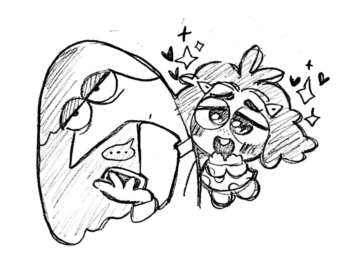 ダリィとイイナーちゃんkawaiiのらくがき 