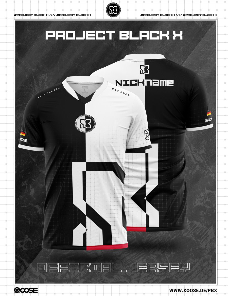 💥💥JERSEY GIVEAWAY💥💥

To celebrate our new jersey we would like to give away 1 Jersey to the community.

The winner will be able to choose the Nickname, colour, flag &amp; size

All you have to do is:

Follow:
<a href="/PBX_ESPORT/">Project Black X Esport</a> &amp; <a href="/PBX_PRO_SERIES/">PBX PRO SERIES</a> 

Retweet &amp; tag a friend

The draw will