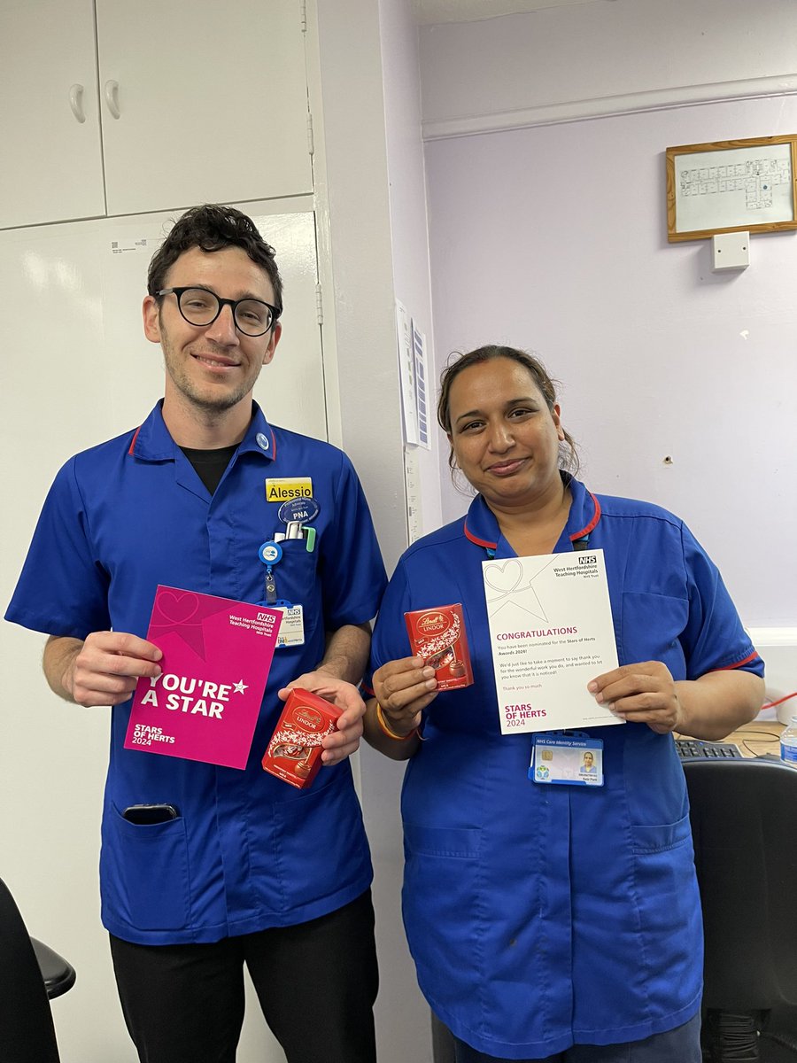 WHTH NurseEducation (@whhtn68592) on Twitter photo Congratulations!๐ Sabi and Alessio for being nominated for the Stars of Herts 2024 Awards๐ <a href="/JoPrytherch/">Jo Prytherch</a> <a href="/5tef_PEF/">Stephanie Davey</a> <a href="/WestHertsNHS/">West Herts Teaching Hospitals NHS Trust</a> <a href="/kellyMcgovern21/">kelly McGovern</a> Congratulations!๐ Sabi and Alessio for being nominated for the Stars of Herts 2024 Awards๐ <a href="/JoPrytherch/">Jo Prytherch</a> <a href="/5tef_PEF/">Stephanie Davey</a> <a href="/WestHertsNHS/">West Herts Teaching Hospitals NHS Trust</a> <a href="/kellyMcgovern21/">kelly McGovern</a>