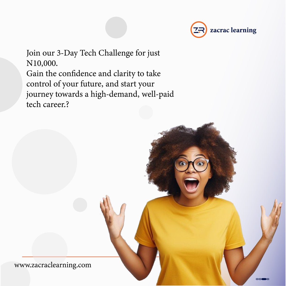 zacraclearning's tweet photo. What would you say to an opportunity to have a taste of a tech skill before fully venturing into it?
Once again, you are not ready for all the sweet updates we have for you at #zacraclearning
#techchallenge #productdesign https://t.co/CLdOEm7JQn