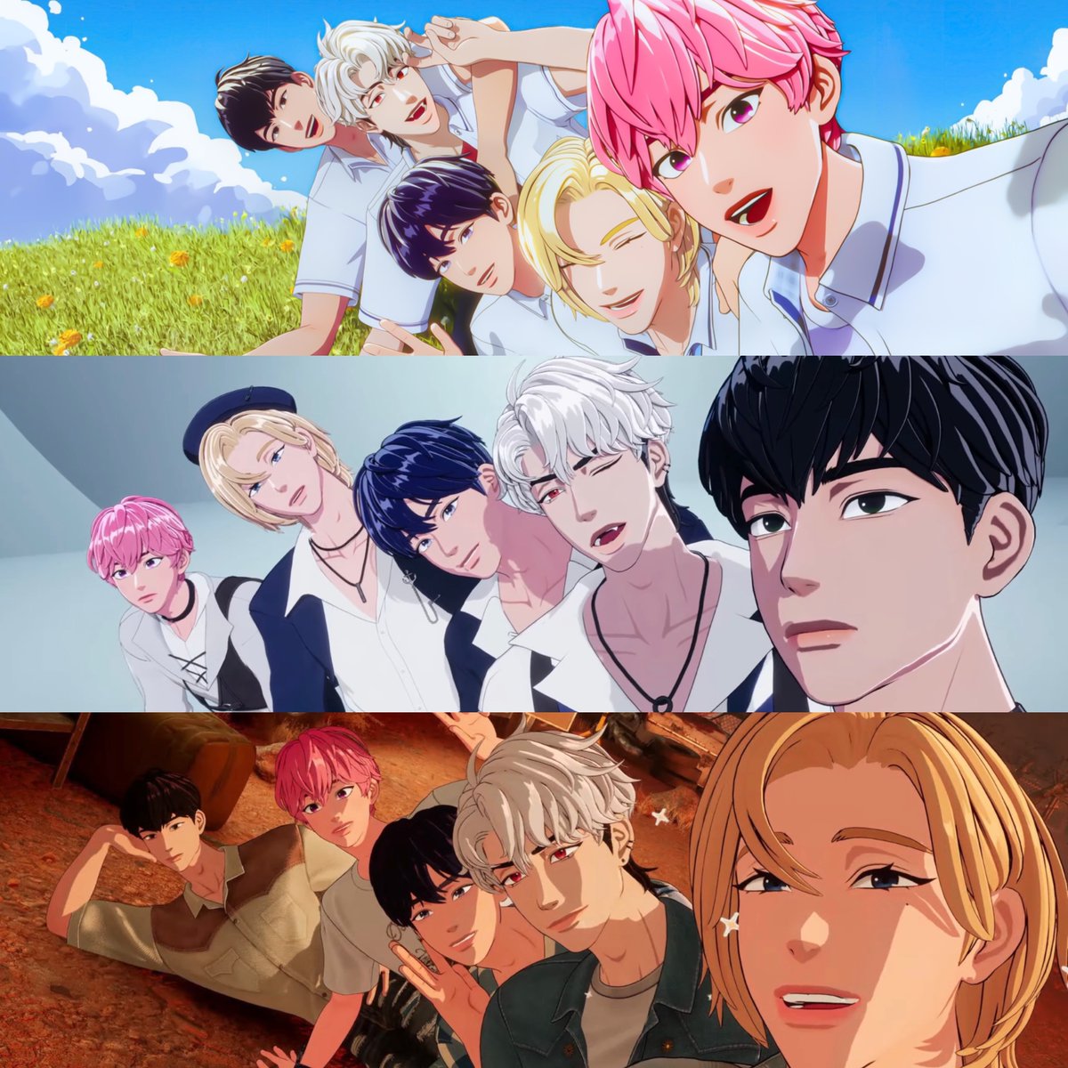 butterplli312's tweet photo. 💙💜💗❤️🖤 https://t.co/AwAPDCVZuI