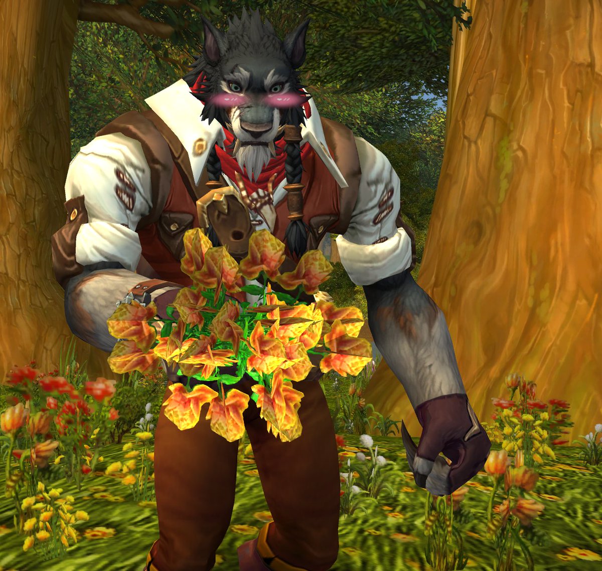 He wants to take you on a date, he is a little nervous though, forgive him

#WoW #Worgen