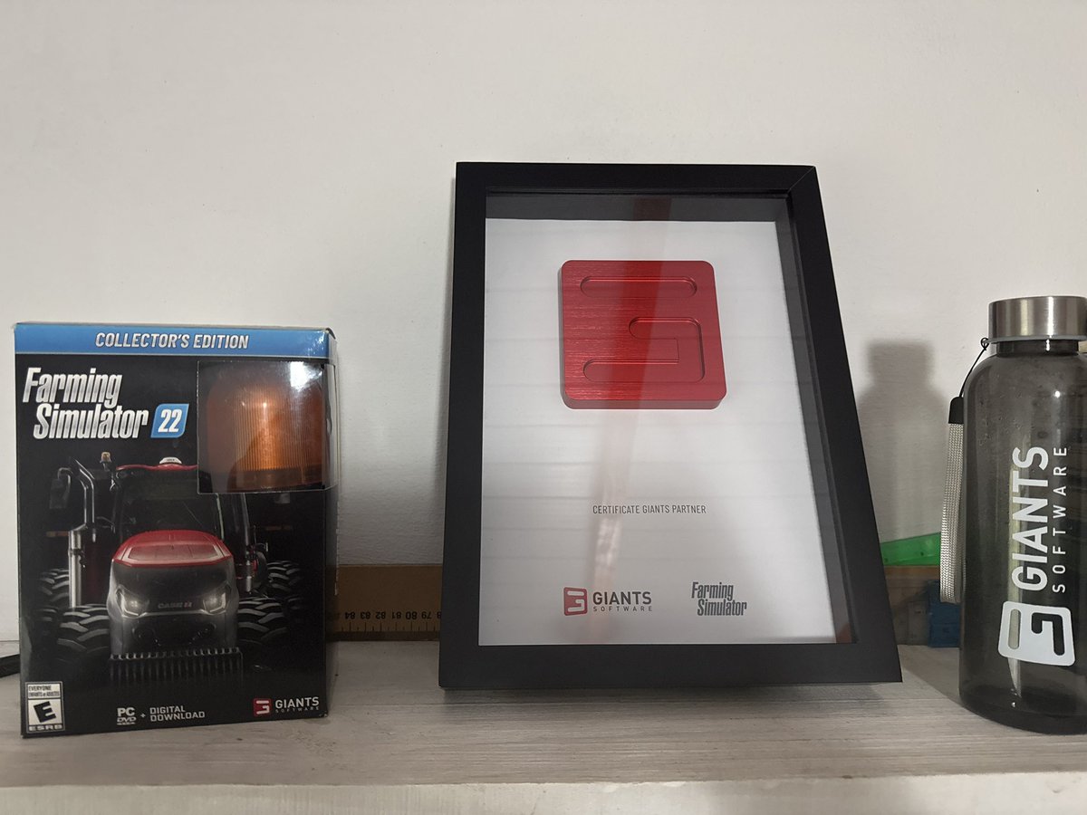I was organizing my Setup and I finally found a place for the Giants Partner Plaque <a href="/farmingsim/">Farming Simulator | Official Channel</a> what do you think?