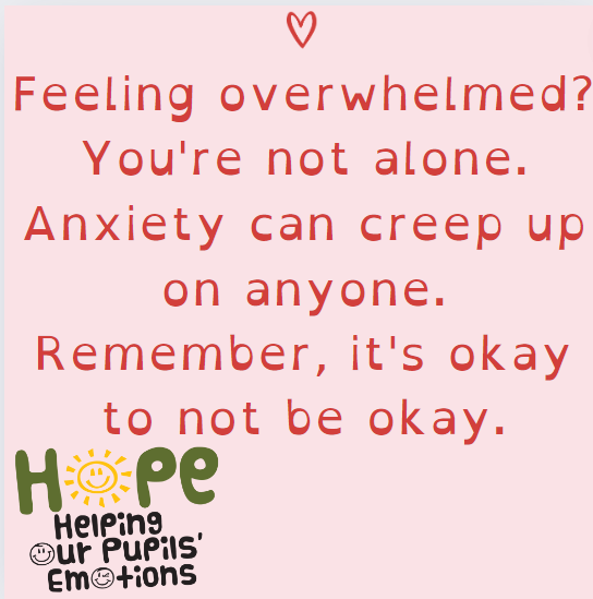 hopeproject2016's tweet photo. See our message about anxiety https://t.co/5U0FFWOcGC