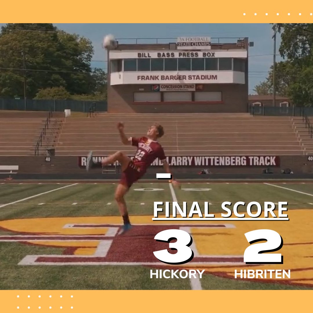 HkyHighSoccer's tweet photo. Aug. 19, 2024: Hickory 3 - Hibriten 2. #HatTrick by @braeden_mccourt for the win. @HKYHighSoccer plays at HOME vs #freedomhighschool Weds. Aug 21 6PM. @nchsaasoccer #HickorySoccer #HHSsoccer #hickorync #soccer https://t.co/qNSQts4adR