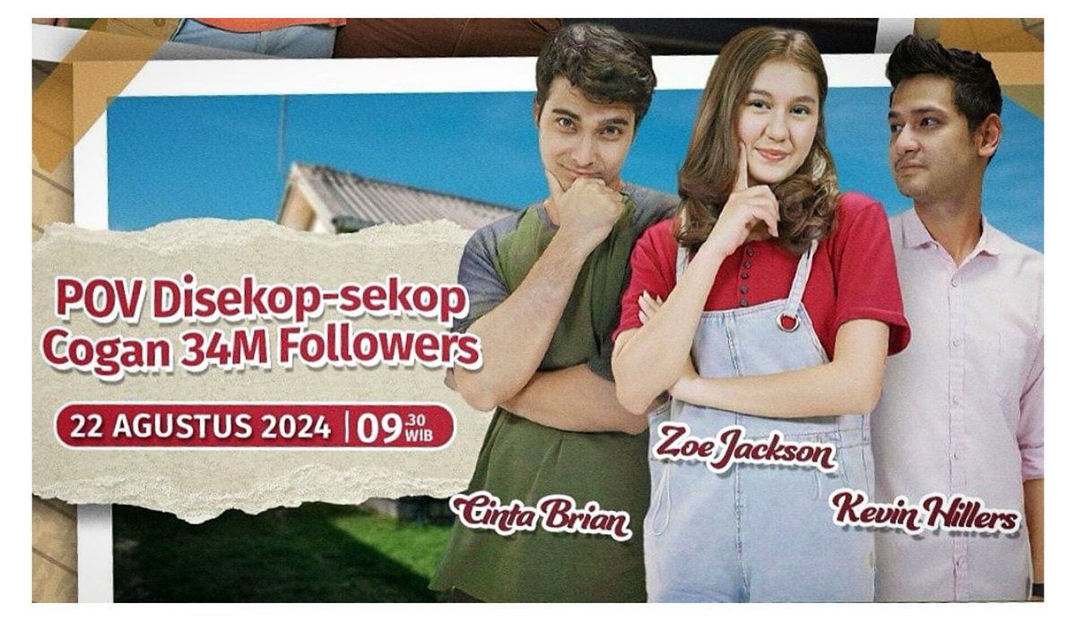 dezoenata's tweet photo. Yg kangen CZ seprojek bisa lihat mereka di FTV pagi SCTV tanggal 22 Agustus 2024 pukul 09.30 WIB 

#zoeabbasjackson #cintabrian #kevinhillers https://t.co/ILadZwZknZ