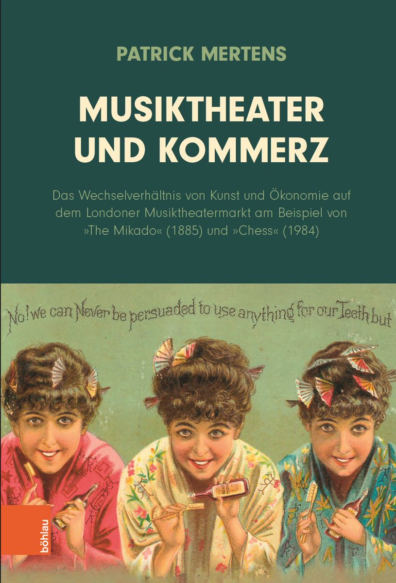 Patrick Mertens' #Dissertation "Musiktheater und Kommerz" ist erschienen! Darin zeigt er das Wechselverhältnis von #Kunst und #Ökonomie am Beispiel von der Savoy-Oper "The Mikado" und dem Musical "Chess". #Neuerscheinung #Musiktheater #London #Oper #Operette #Musical 🎼📚🎓