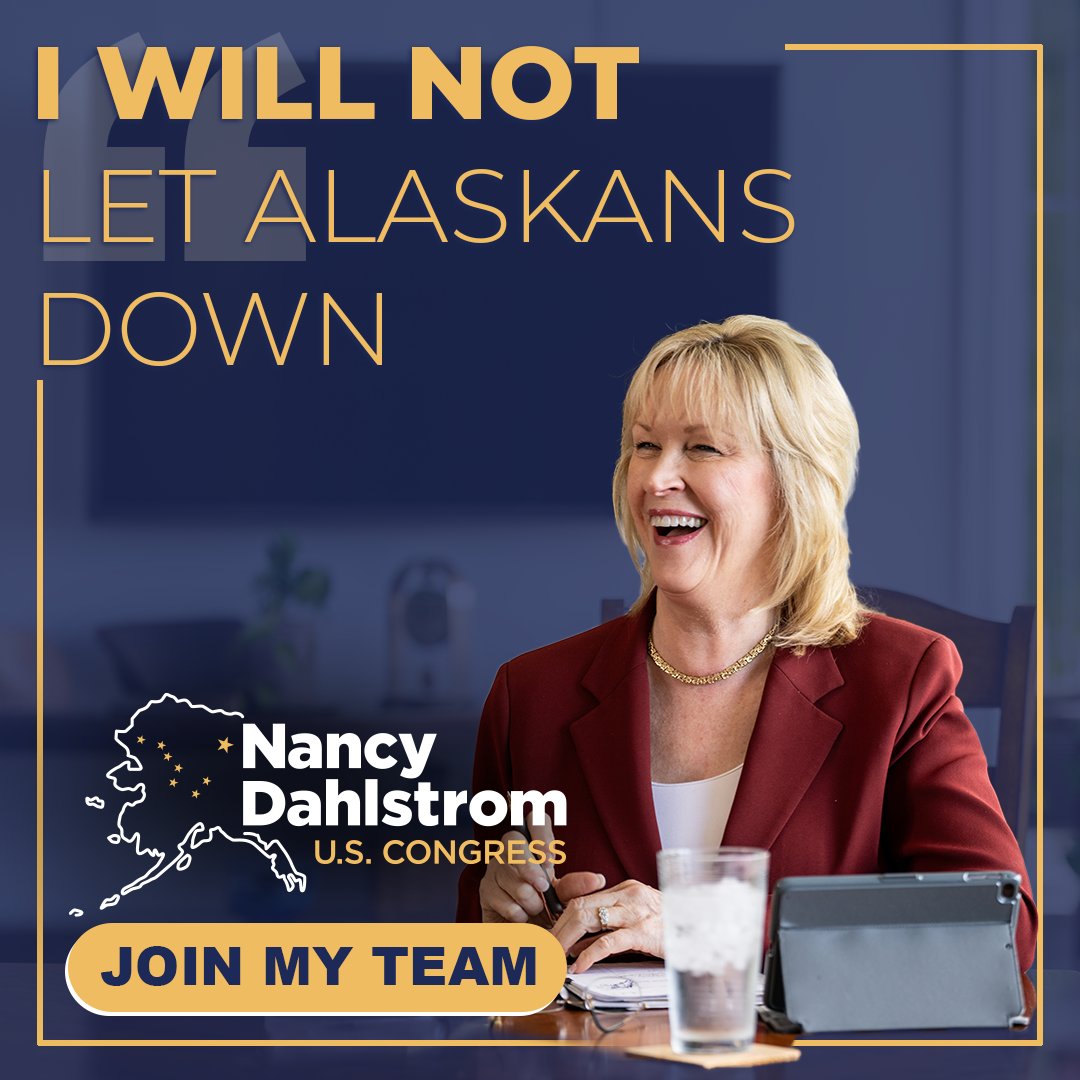 It's 🚨ELECTION DAY🚨 Alaska! I need your help to return conservative, Alaskan values back to Congress. Remember to get out and vote for Dahlstrom!