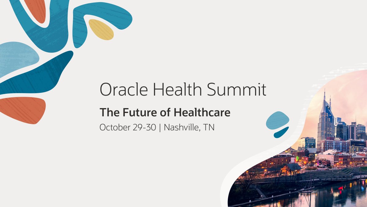 CottengimChanel's tweet photo. Join the @OracleHealth and Life Sciences teams October 29-30 in Nashville to learn how we are tackling industry-wide challenges with new innovations. Click here to save the date for Oracle Health Summit. https://t.co/gg1FNW9sby https://t.co/Th8T7WSbhr