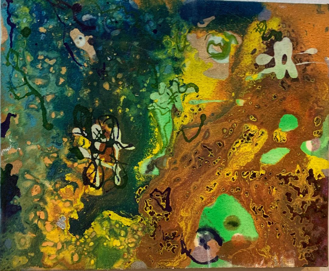 Meet Kimberly Tatenda Gakanje, a talented fine artist who combines tie-dye technique with a spontaneous approach to create captivating non-representational paintings!Her contemporary twist on traditional batik technique bridges past and present, infusing her art with timelessness