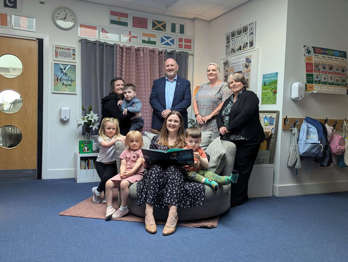 ScotGov Education (@scotgovedu) on Twitter photo Children’s Minister <a href="/NatalieDon_/">Natalie Don-Innes MSP</a> visited <a href="/RapNursery/">Raploch Nursery</a> with <a href="/COSLA/">COSLA</a> Children and Young People Spokesperson <a href="/antbuc1/">Cllr Tony Buchanan</a> to learn more about their funded 1140 hour Early Learning and Childcare (ELC) offering.
They also discussed plans to maximise ELC uptake amongst eligible 2 year olds. Children’s Minister <a href="/NatalieDon_/">Natalie Don-Innes MSP</a> visited <a href="/RapNursery/">Raploch Nursery</a> with <a href="/COSLA/">COSLA</a> Children and Young People Spokesperson <a href="/antbuc1/">Cllr Tony Buchanan</a> to learn more about their funded 1140 hour Early Learning and Childcare (ELC) offering.
They also discussed plans to maximise ELC uptake amongst eligible 2 year olds.