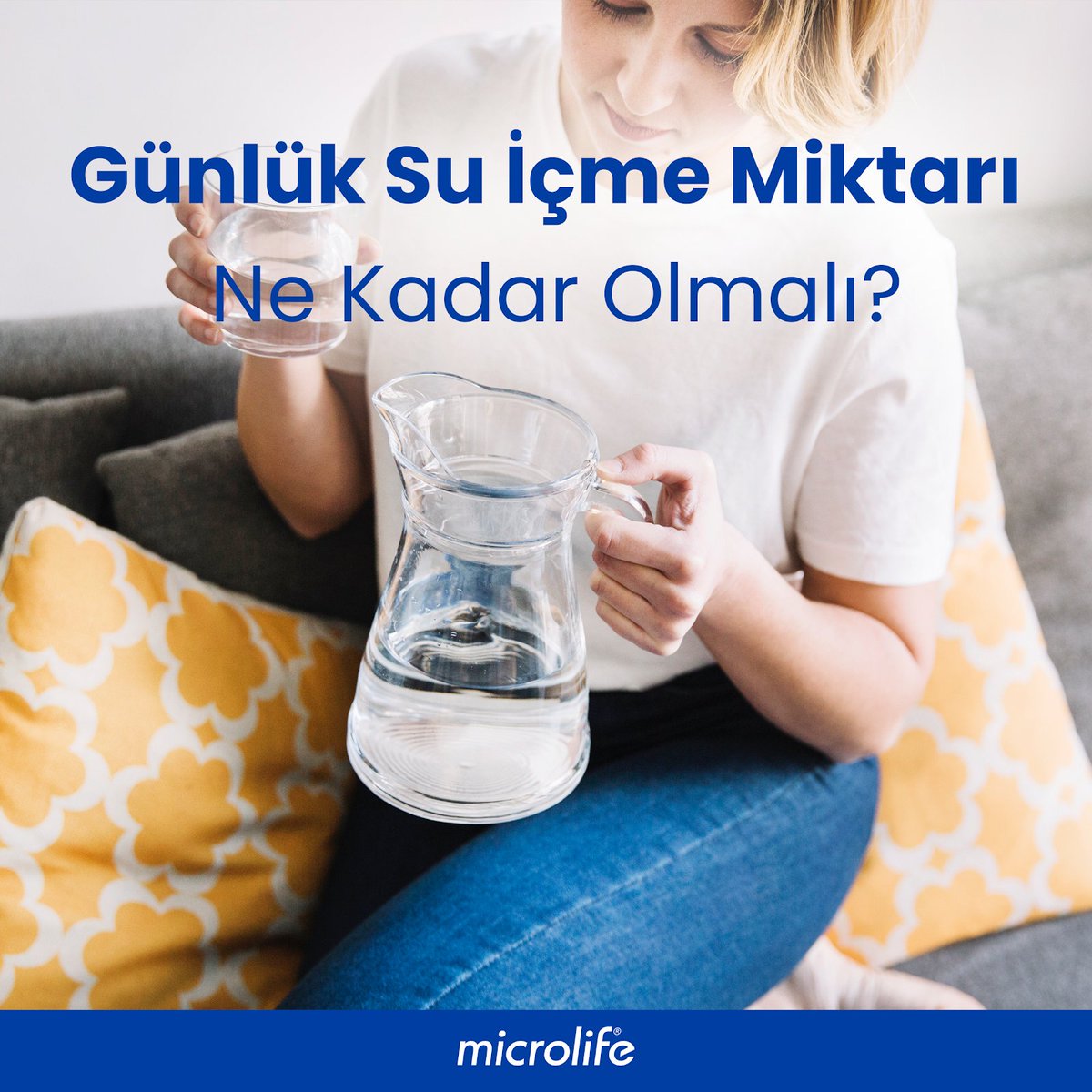 microlifetr's tweet image. Sağlıklı bir yetişkinin kilo başına her gün yaklaşık 35 ml su içmesi gerekir. 50 kilogram ağırlığındaki bir kişinin 1,7 litre, 60 kilogram olan kişinin 2,1 litre, 70 kilogram olan kişinin 2,4 litre ve 80 kilogram olan kişinin 2,8 litre içmesi gerekir.

#microlife #sağlık #su