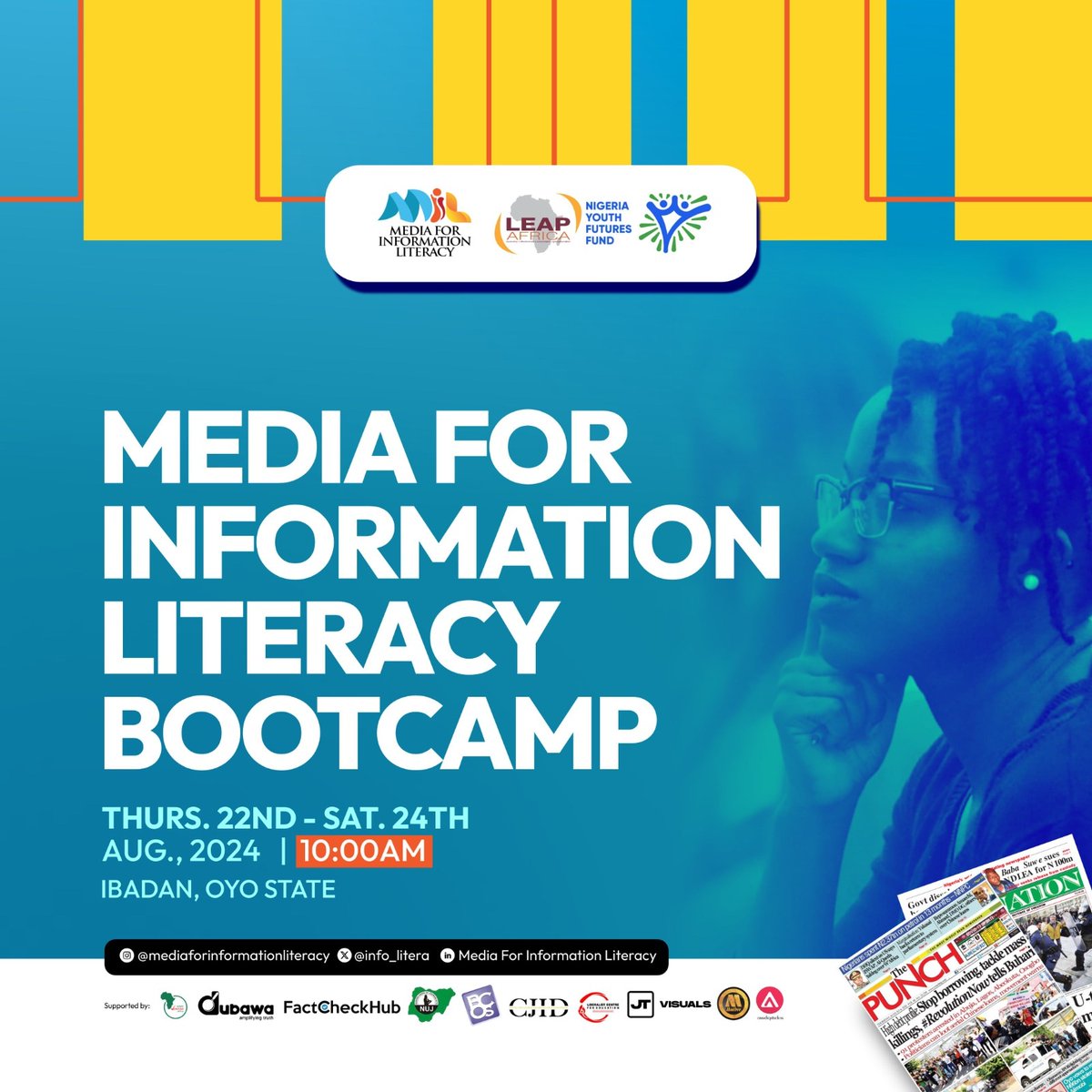 info_litera's tweet photo. Our highly anticipated 3-days bootcamp on Media Literacy and Combating Fake News is just around the corner, taking place from Thursday, August 22nd to Saturday, August 24th, 2024, in Ibadan. https://t.co/3Il0bjTcpw