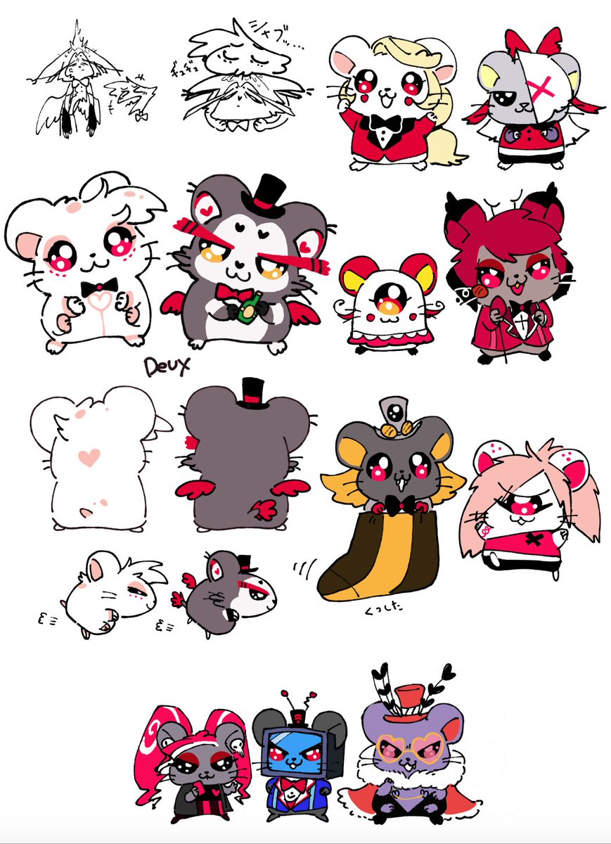 222deux222's tweet photo. ちゃんずパロの落書き詰め https://t.co/QHS4kDhh17