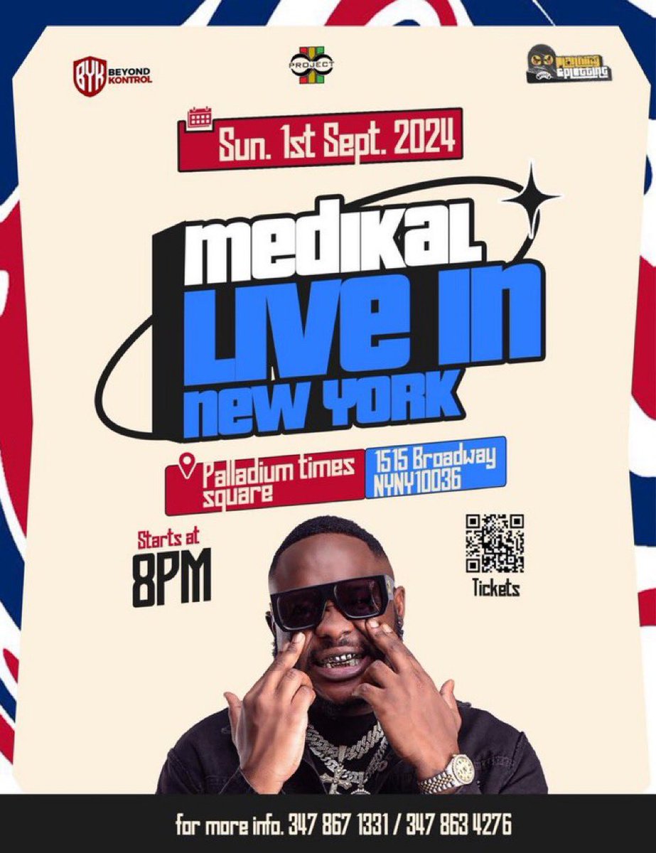 Ruf_ayii1's tweet photo. We shut down New York City next month!! Medikal is coming ❤️🔥. https://t.co/7PENaQ4J1l
