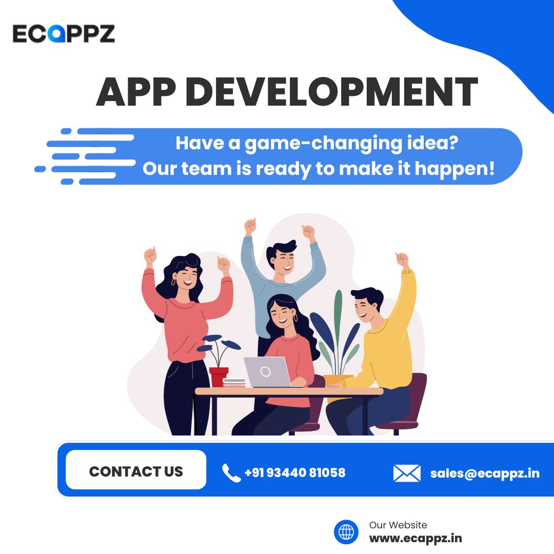 EcappzDev's tweet image. Transforming ideas into reality with a team that makes magic happen. 

#appdevelopent #customapps #mobileapps #zohopartners  #zohocreatorcertifieddevelopers #zohocreatorappdevelopmentcompany #businessapps #websitedeveopment #zohocreatordevelopers