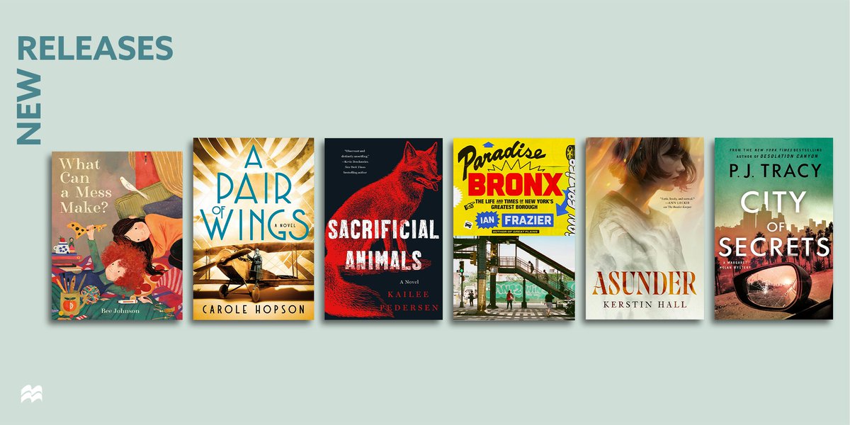 MacmillanUSA's tweet photo. Check out these exciting, new titles available today! #HappyPubDay to @MadelineAshby, @jennysaint, @albioneye, @Iona_Grey, Fiona McFarlane, and @alooghobi. 📚 View them all and more at https://t.co/GkYVA9LPJw https://t.co/2KlYHjSMdS