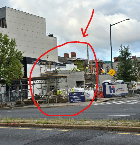 ScottRobertsDC's tweet photo. a stroll by of the @DMPEDDC #CycleHouse project at North Capitol St NW & Bates St NW in @TruxtonCircle
new interior structure has gone up
project link: https://t.co/mo6uScMpi4
#BloomingdaleDC https://t.co/vONG5lCM3T