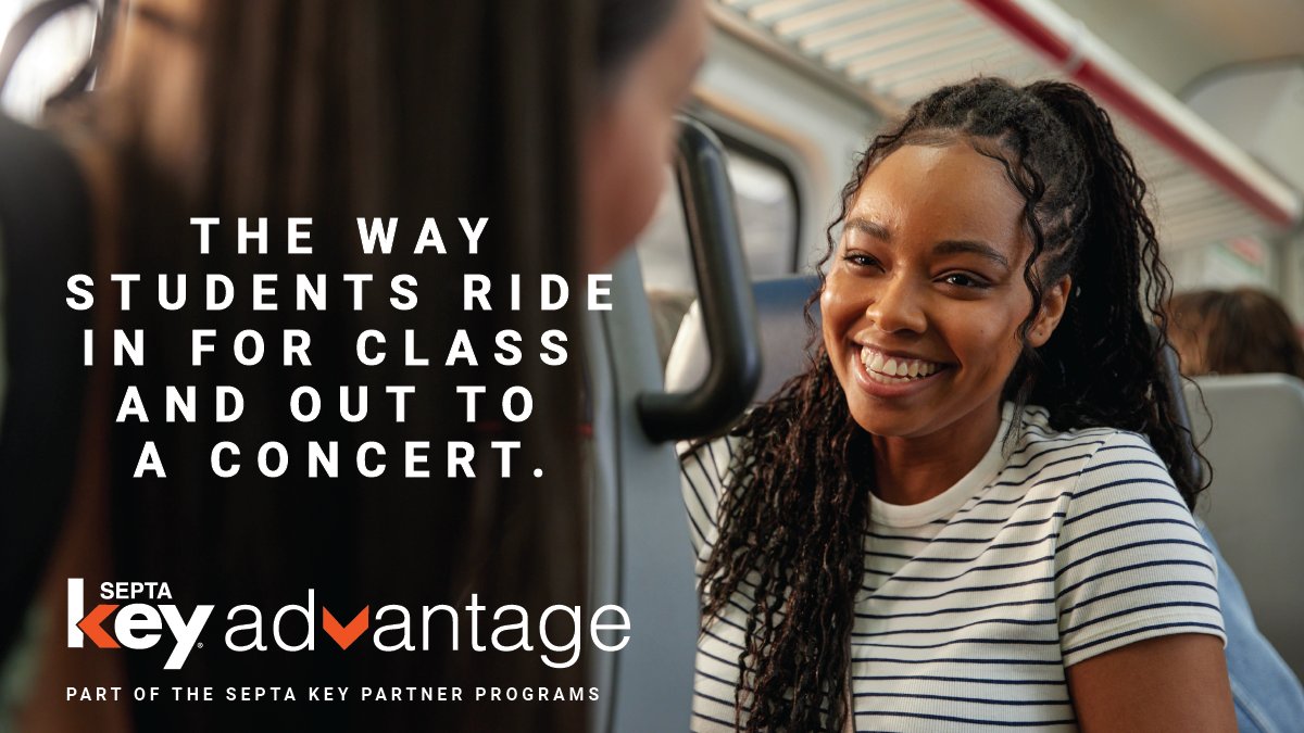 SEPTAPHILLY's tweet photo. We're excited to announce @BrynMawrCollege as the second higher ed institution to participate in SEPTA Key Advantage UPass! Beginning 9/1 - more than 1,500 Bryn Mawr students will be eligible to ride #SEPTA – at no cost to them: https://t.co/uAsm08bUqu! #ISEPTAPHILLY #waytogo https://t.co/nS1ZhPCOdr