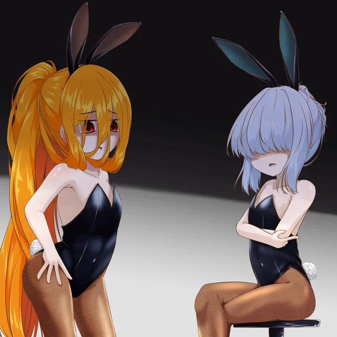 少し早いけど完成したので 思い付きでうちの子壁組を着せ替え玩具にしたらそういうのは緒稲姉妹の役目だろと正座させられる奴