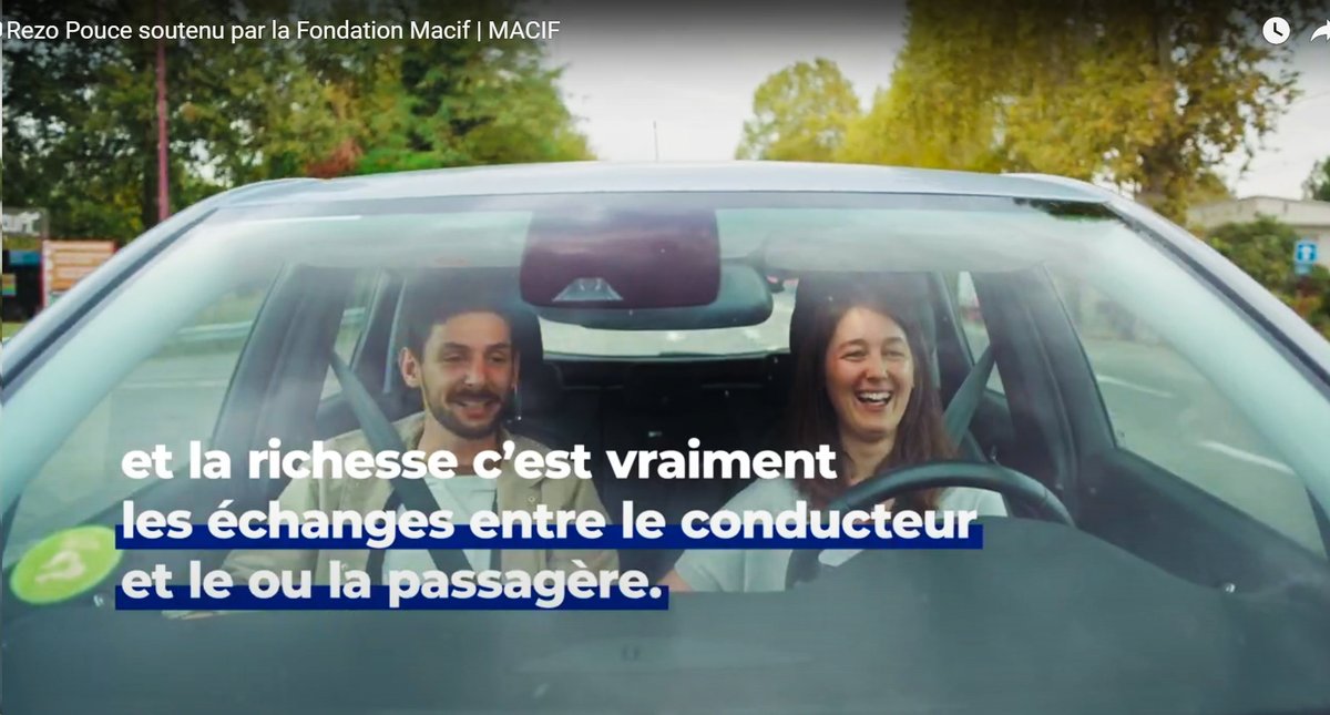 📺🛜Découvrez avant-1ère, le spot <a href="/RezoPouce/">Rezo Pouce</a> :30 secondes de😍🤩qui montrent que la #mobilité, ça se partage pour le + grand bonheur de tous et de la planète🌍. Alliée à <a href="/mobicoop/">Mobicoop - La mobilité partagée</a>, déjà 500 000 utilisateurs ! Et vous ?
#autostop #covoiturage #autosolisme
👉urlr.me/ZjQRv