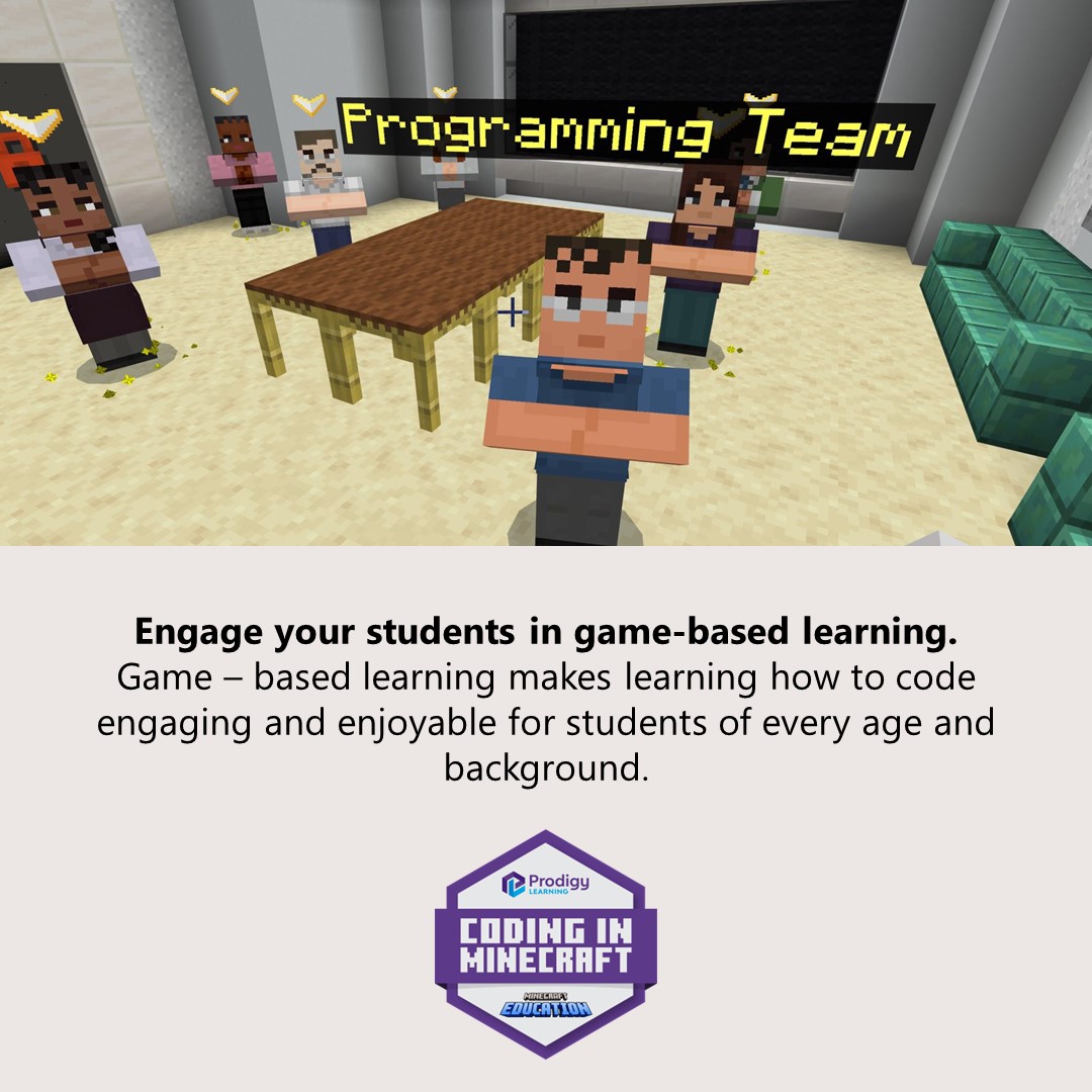 CertMatters's tweet image. Together with Minecraft Education, we’re on a mission to empower students with the skills and tools they need for a bright future. 💡
#CodingInMinecraft enables students to experience an immersive learning environment where they can develop and prove their coding skills. Each…