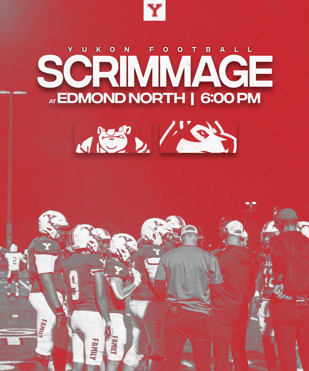 𝐒𝐜𝐫𝐢𝐦𝐦𝐚𝐠𝐞 #𝟏

Thursday, August 22nd
at Edmond North High School
6:00 PM

#MillerFootball #TheY
