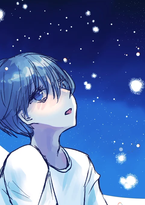 星を見ていた
