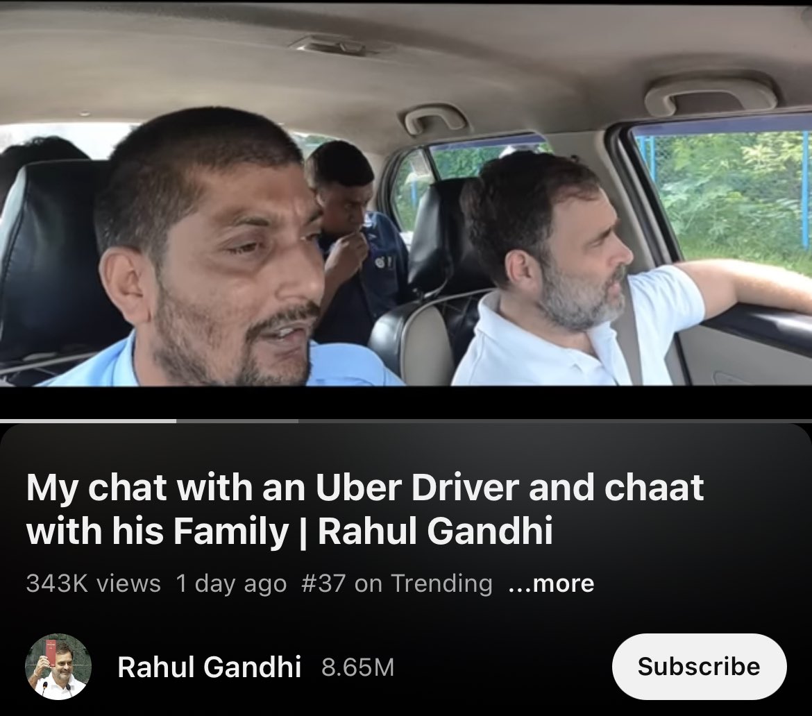 openletteryt's tweet photo. Even after electoral gains, Rahul Gandhi is relentless. 

He is still making videos with working class. Asking their issues, taking suggestions for policies and spreading his own policy positions.

Meanwhile, Modi Govt is not even sure about their own decisions, taking U-Turns. https://t.co/WgnXzQRRhq