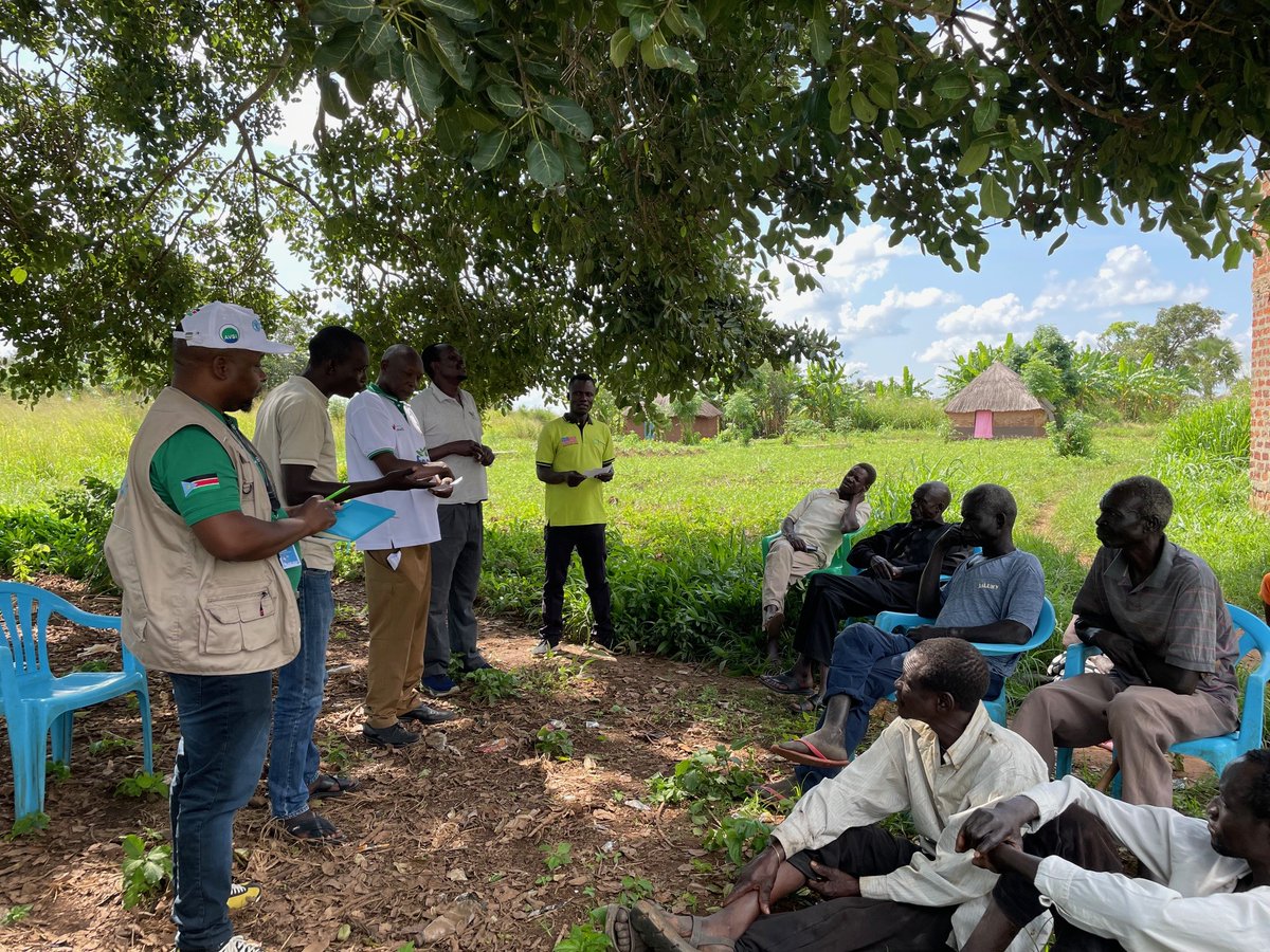 FAOSouthSudan's tweet photo. Focus group discussions were held with communities benefiting from #FAO’s Resilient Agricultural #LivelihoodsProject, to understand their capacities & perceptions of #Resilience related to #SeedSystems.
Crucial insights on challenges & opportunities were also gathered 💡 https://t.co/PPK3lk7gpN