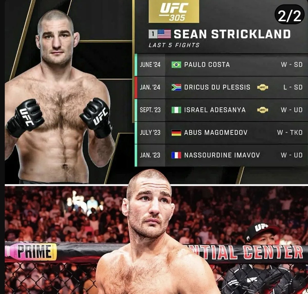 TAspinallFan's tweet photo. @UFCEurope Won 4 out of last 5, Strickland. https://t.co/LWdd8xEyx9