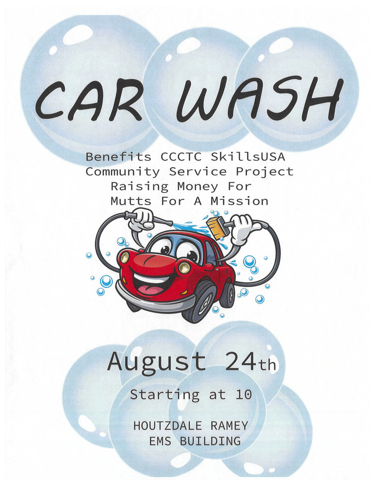CCCTC SkillsUSA Community Service Car Wash ccctc.edu/article/172105…