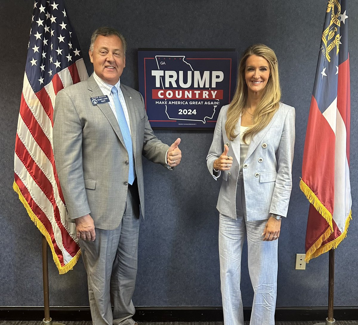 It was a privilege to head up the <a href="/TeamTrump/">Team Trump (Text TRUMP to 88022)</a> business leaders roundtable in Atlanta yesterday. 

It’s not just consumers. Small biz has been crushed by the wasteful spending of Harris-Biden. With price controls, more regulations, and even bigger crony handouts, what this election
