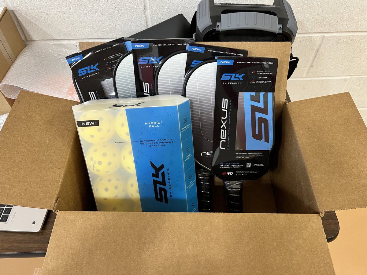 Thanks <a href="/SelkirkSport/">Selkirk</a> for hooking us up with some awesome pickle ball paddles and balls!