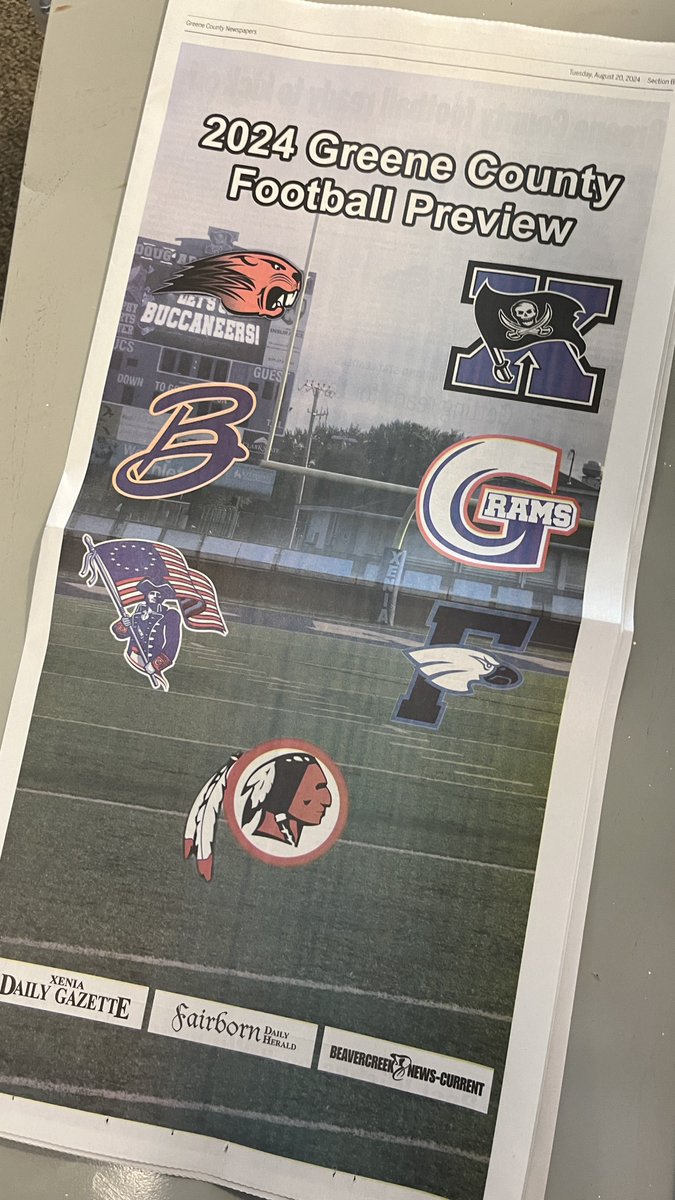 The 2024 Greene County HS Football is out today. Read about <a href="/bcreekathletics/">BCreek Athletics</a> @BellbrookSports <a href="/CarrollAthDept/">Carroll Athletics</a> <a href="/cedarvillefb/">Cedarville Indians Football</a> <a href="/SkyhawksSports1/">Fairborn Athletics</a> <a href="/greeneviewsport/">Greeneview Athletics</a> and <a href="/XeniaAthletics/">Xenia Athletics</a> with a full page dedicated to each team. 
Photos, stats, cut out schedules, we’ve got it this year!