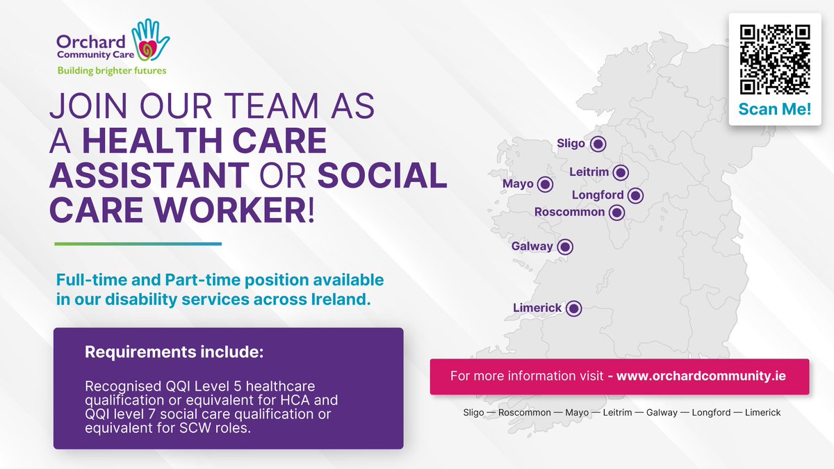 Orchard Care Group will be looking to hire healthcare workers at Jobs Expo Galway: Are you eager to find a new job within the healthcare sector? Orchard Care Group will be exhibiting, as well as recruiting, at Jobs Expo Galway next month. Their team will… dlvr.it/TC8BPC