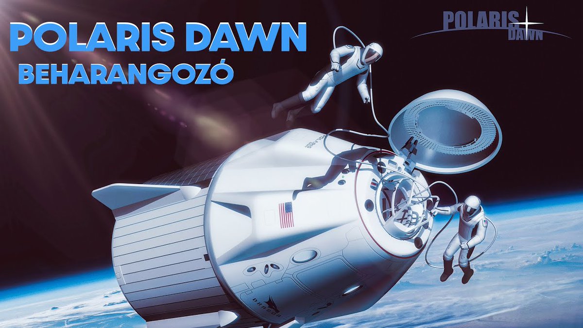 SpacejunkieH's tweet image. Link a videóhoz: youtube.com/watch?v=SHZHHN…
Legkorábban hétfő reggel elstartolhat a Polaris Dawn küldetés, mely több szempontból is történelmi lesz! Hogy miért, az ebből a 3 perces videóból kiderül!
#PolarisDawn #PolarisProgram #SpaceX #CrewDragon #Falcon9 #űrséta