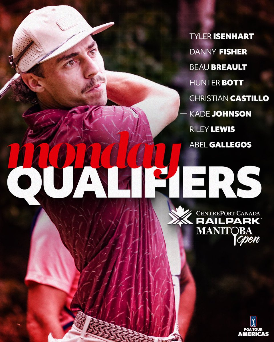 Welcoming the last eight entries into this week’s <a href="/ManitobaOpen/">Manitoba Open</a> via the Monday Qualifier 🤝