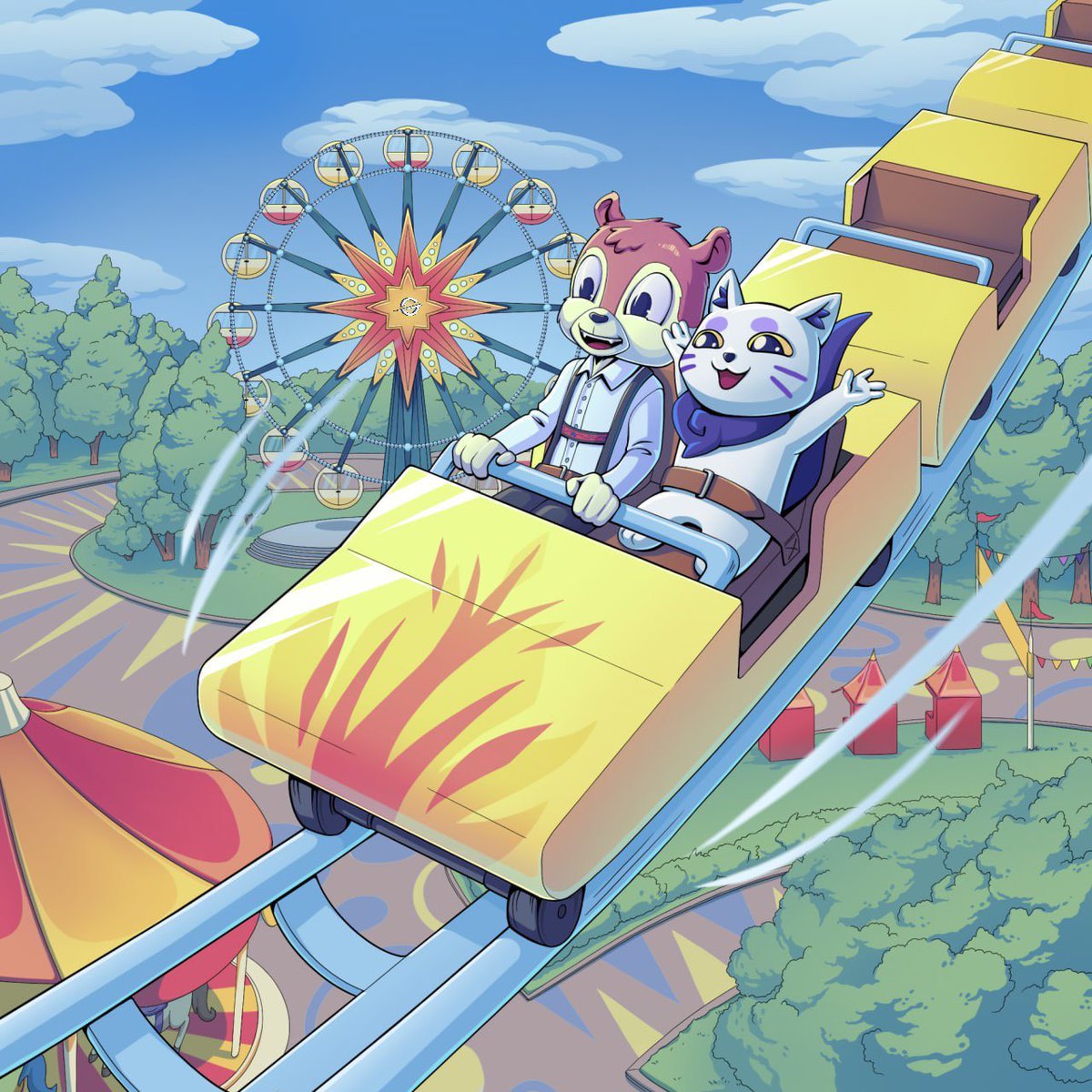 GommiesNFT's tweet photo. Looking for a Kumo WL? 👀 

🎡🎢🎠

Join @GommiesNFT and @Kumo_TheCat at the carnival! https://t.co/R5I8GogbJq