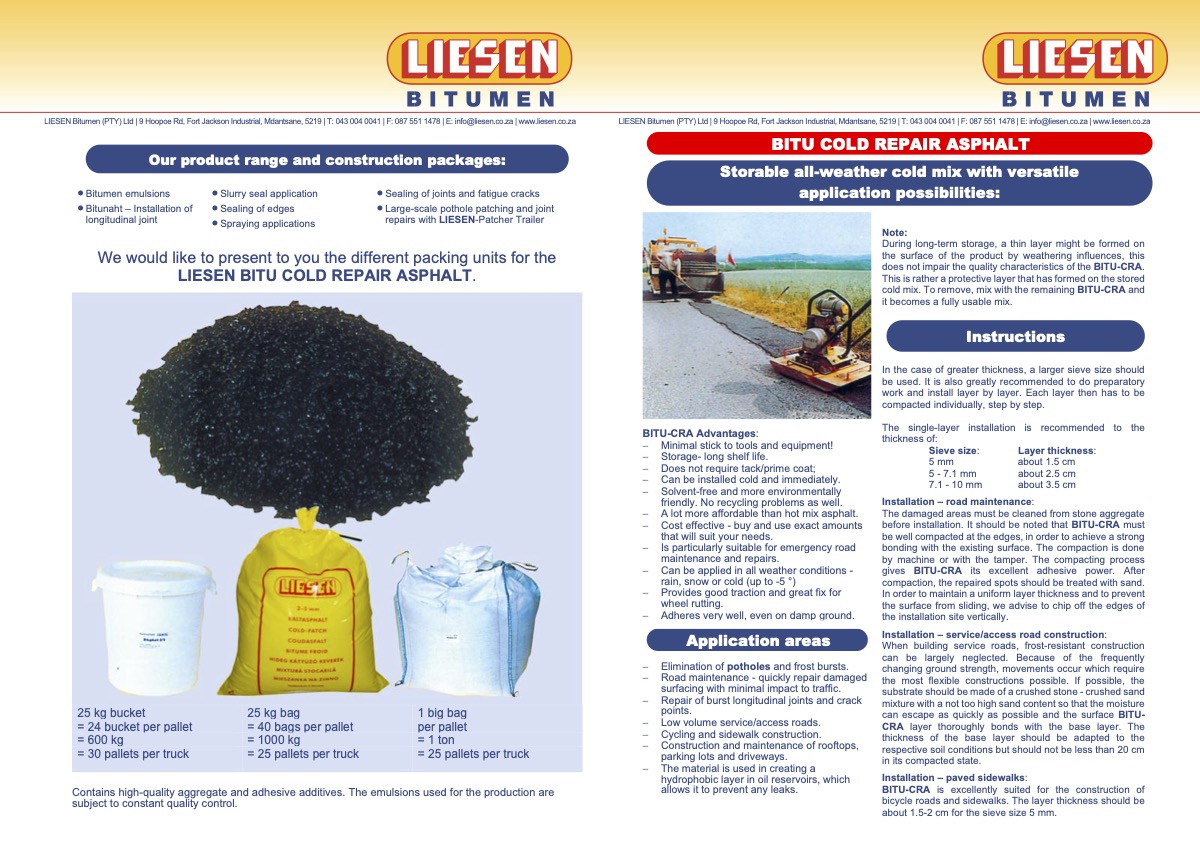 Liesen Bitumen (PTY) LTD tweet media