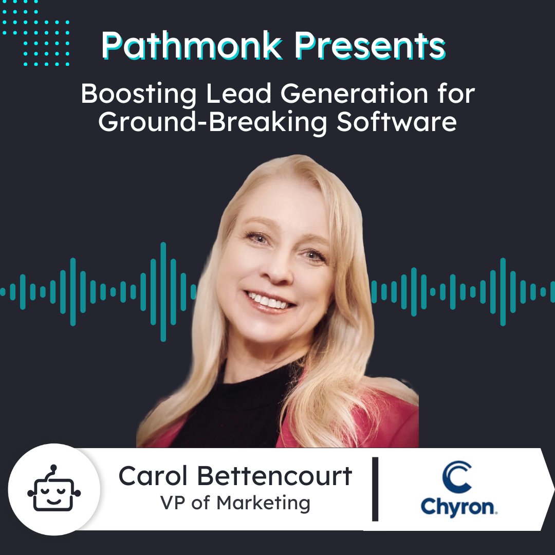 PathmonkTeam's tweet image. Where are our #leadgeneration geeks? 🤓 In this new episode Carol Bettencourt, VP of Marketing at @ChyronHego, reveals strategies they apply to generate high-quality leads for their #cloudsoftware for broadcasters. Access this insightful episode here: pathmonk.com/boosting-lead-…