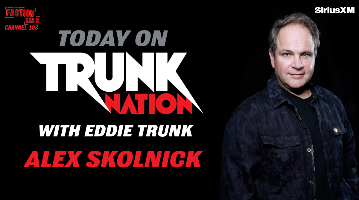 TrunkNationSXM's tweet photo. Today on #TrunkNation - @EddieTrunk chats w/@AlexSkolnick about the upcoming #KLASHoftheTITANS tour w/@testament @kreator & #Possessed! Plus, time for calls! Dial @factiontalkxl at 844-686-5863 from 3-5pET or listen anytime you want on the @SIRIUSXM app: https://t.co/nwKVQse6VH https://t.co/FUZ3Bui0mC