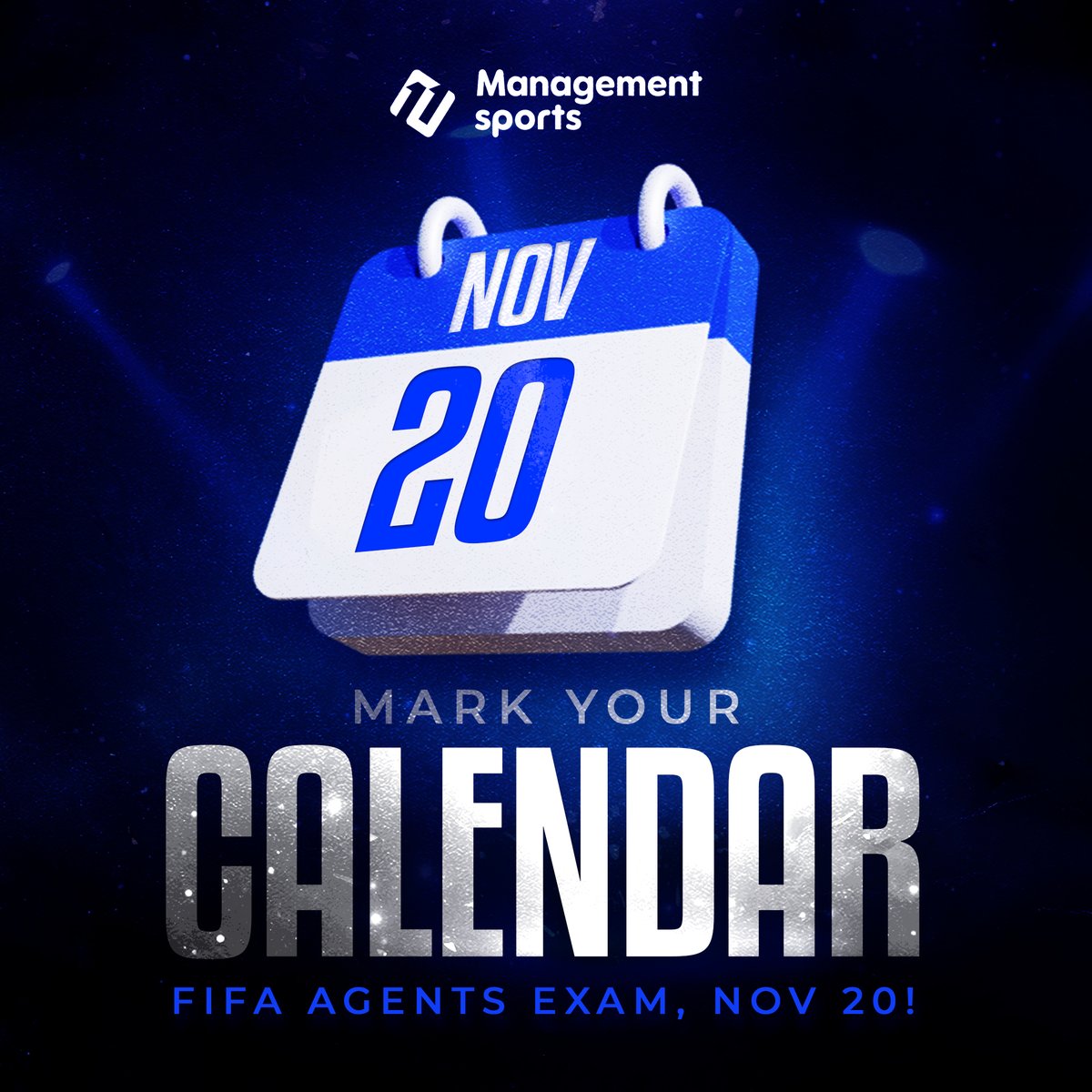 management_11sp's tweet photo. 📅 Mark your calendars! The FIFA Agents Exam is set for November 20th. Get ready to take the next big step in your sports management career!
#11managementsports #fifaexam #fifaexamprep #SaveTheDate https://t.co/cFAN3EiQc7