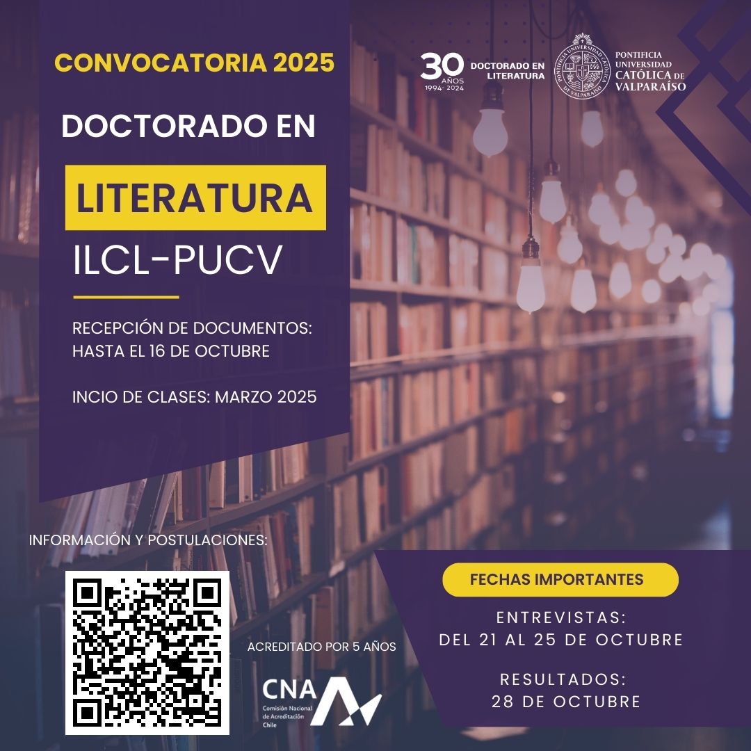 Postgrado Literatura PUCV tweet media
