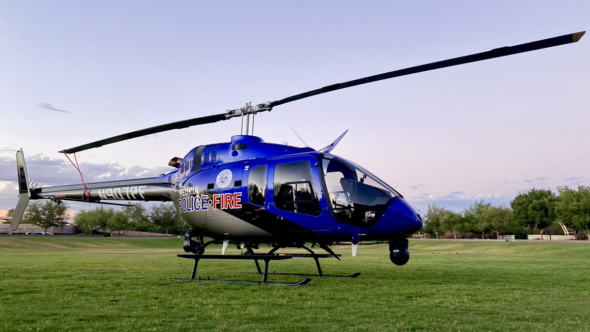 Mike Robison (@mrobisonfox10) on Twitter photo Live at <a href="/PeoriaAZ/">Peoria, AZ ☀️</a> city hall at they unveil their new police and fire helicopter and aviation unit. The new Bell 505 helicopter is a new tool that will enhance public safety capabilities in the West Valley. <a href="/FOX10Phoenix/">FOX 10 Phoenix</a> <a href="/PeoriaPoliceAZ/">Peoria Police (AZ)</a> <a href="/PeoriaFire/">Peoria Fire-Medical</a> Live at <a href="/PeoriaAZ/">Peoria, AZ ☀️</a> city hall at they unveil their new police and fire helicopter and aviation unit. The new Bell 505 helicopter is a new tool that will enhance public safety capabilities in the West Valley. <a href="/FOX10Phoenix/">FOX 10 Phoenix</a> <a href="/PeoriaPoliceAZ/">Peoria Police (AZ)</a> <a href="/PeoriaFire/">Peoria Fire-Medical</a>