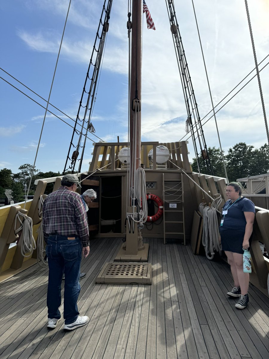 55thnews's tweet photo. In the name of God and with deep respect for Americaβs founding fathers, we visited the Mayflower2!
In 1620, America began here!
Our 55th state will also begin here!
#55thState https://t.co/UzsXSFwgv0