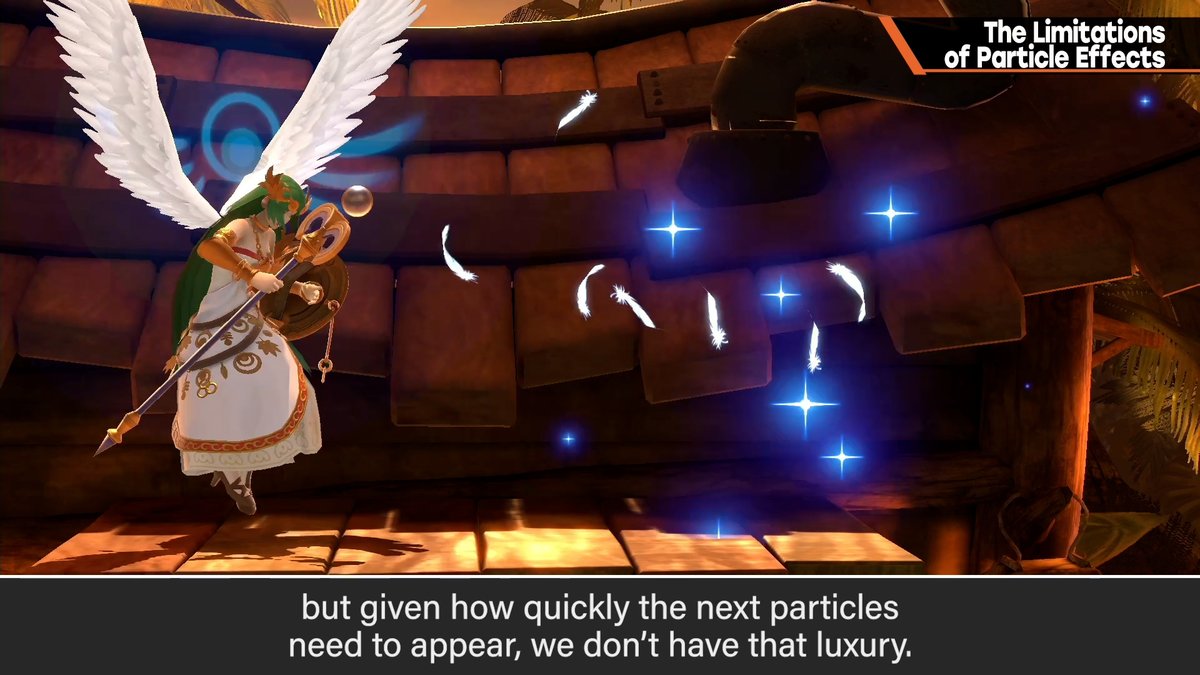 Sora_Sakurai's tweet image. youtu.be/jAQv4PTQvQE
[The Limitations of Particle Effects]
Particles are a type of effect which scatter outward in large quantities. You&apos;ll often want to display lots of these particles, but that can be easier said than done.

By the way, this is the final video in the Effects…
