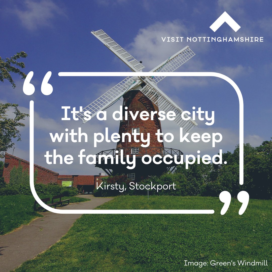 We're sharing your favourite things about Notts ahead of #NottinghamshireDay this Sunday, on 25th August 💚

We agree that Notts is a fantastic destination for families, with an incredible range of unique museums and attractions for kids of all ages!

📸 <a href="/greens_windmill/">Green's Windmill</a>