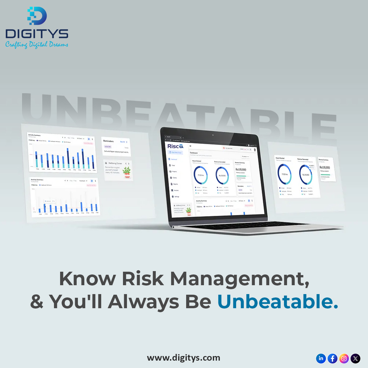 DigitysD's tweet photo. Dominate the competition with RiscQ—where risk management meets excellence. Be unstoppable with @DigitysD on your journey to success.

https://t.co/TgbejgWxqe

#RiscQ #RiskManagement #DIGITYS #Unstoppable #Success #AI #NLP #Automation #Implementation #Saving #Contactus https://t.co/pAPFl6K7u3